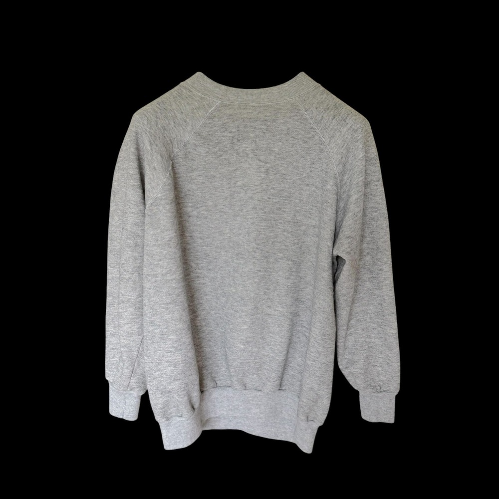 Vintage 70's Heather Gray Raglan Sleeve Crewneck Sweatshirt Mens Large Pullover